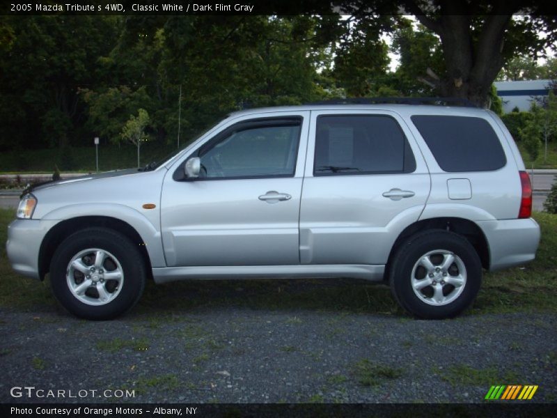 Classic White / Dark Flint Gray 2005 Mazda Tribute s 4WD