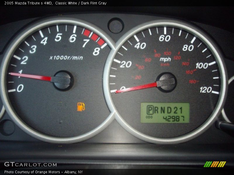 Classic White / Dark Flint Gray 2005 Mazda Tribute s 4WD