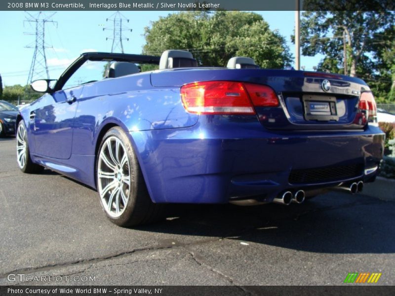 Interlagos Blue Metallic / Silver Novillo Leather 2008 BMW M3 Convertible