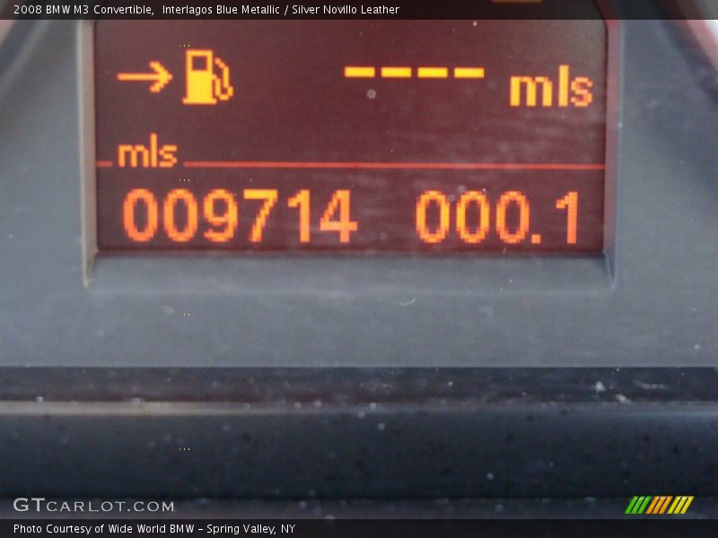 Interlagos Blue Metallic / Silver Novillo Leather 2008 BMW M3 Convertible