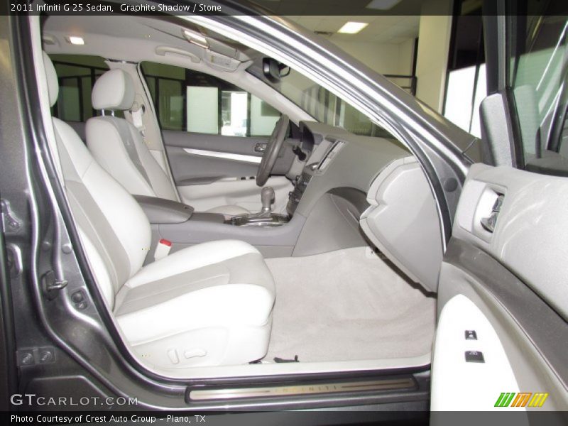  2011 G 25 Sedan Stone Interior