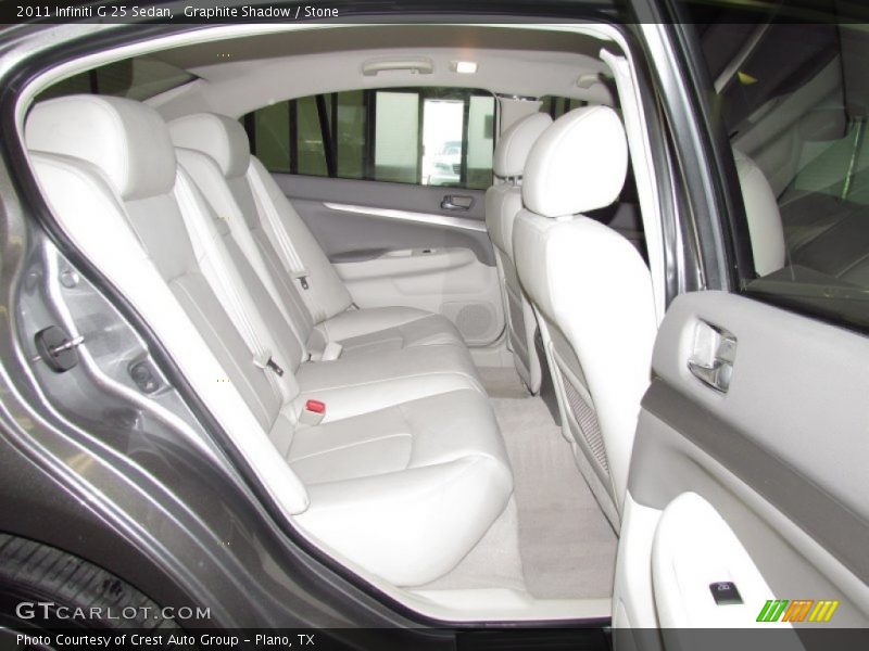  2011 G 25 Sedan Stone Interior
