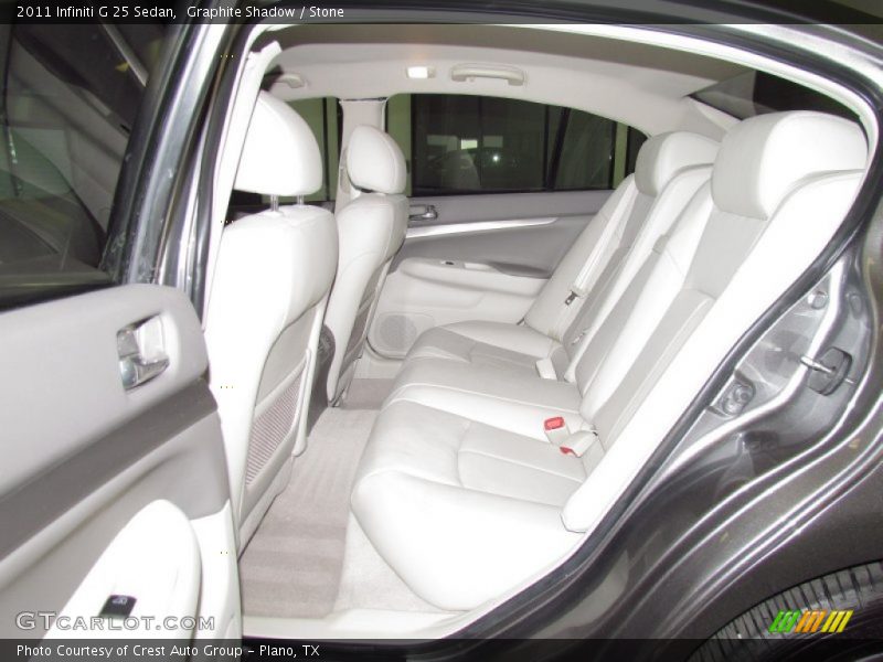  2011 G 25 Sedan Stone Interior