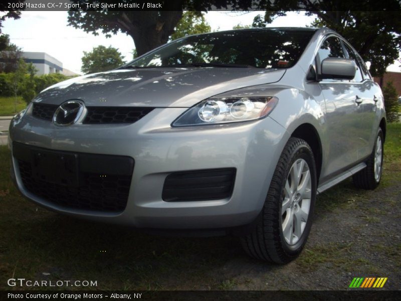 True Silver Metallic / Black 2008 Mazda CX-7 Sport
