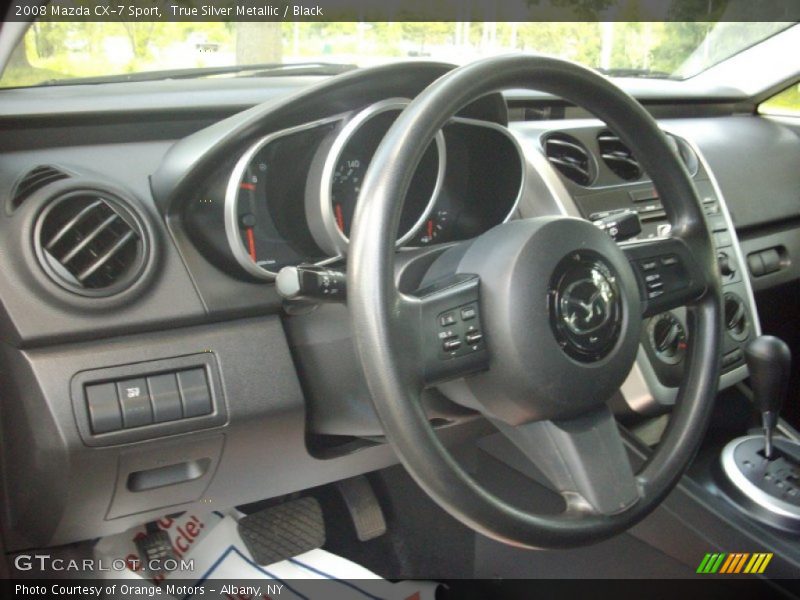 True Silver Metallic / Black 2008 Mazda CX-7 Sport