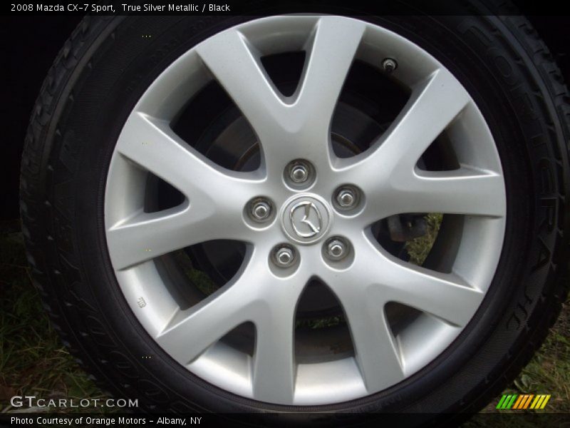 True Silver Metallic / Black 2008 Mazda CX-7 Sport