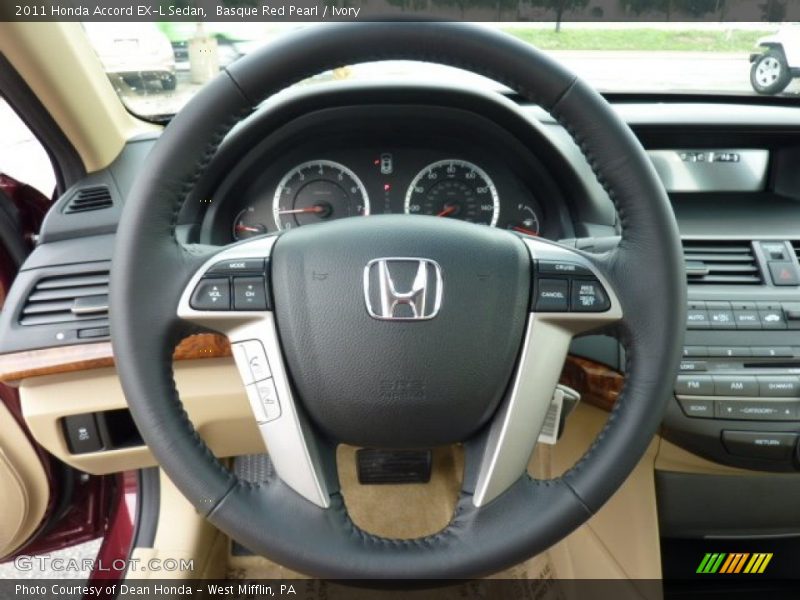 Basque Red Pearl / Ivory 2011 Honda Accord EX-L Sedan