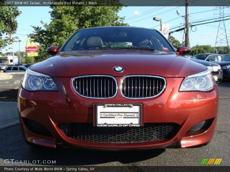 Indianapolis Red Metallic / Black 2007 BMW M5 Sedan