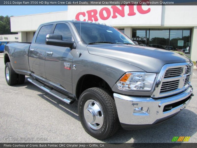 Mineral Gray Metallic / Dark Slate Gray/Medium Graystone 2011 Dodge Ram 3500 HD Big Horn Crew Cab 4x4 Dually