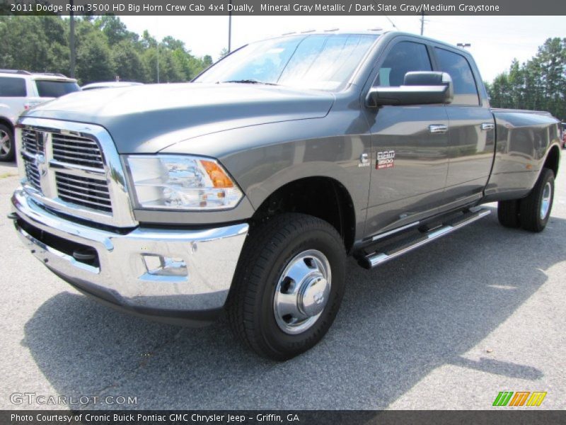 Mineral Gray Metallic / Dark Slate Gray/Medium Graystone 2011 Dodge Ram 3500 HD Big Horn Crew Cab 4x4 Dually