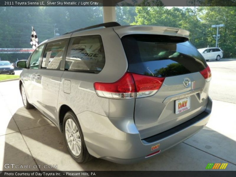 Silver Sky Metallic / Light Gray 2011 Toyota Sienna LE
