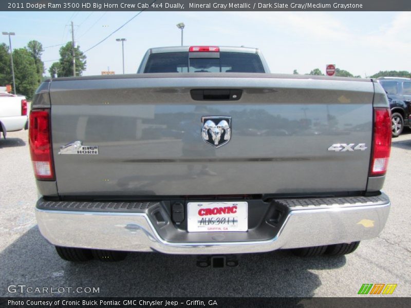 Mineral Gray Metallic / Dark Slate Gray/Medium Graystone 2011 Dodge Ram 3500 HD Big Horn Crew Cab 4x4 Dually