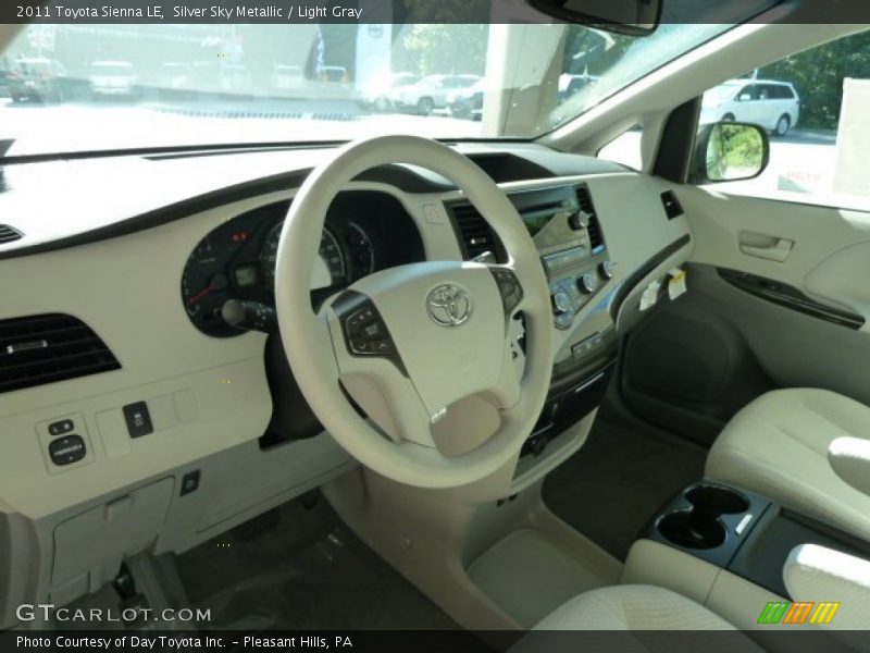 Silver Sky Metallic / Light Gray 2011 Toyota Sienna LE