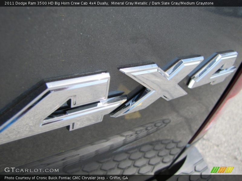 Mineral Gray Metallic / Dark Slate Gray/Medium Graystone 2011 Dodge Ram 3500 HD Big Horn Crew Cab 4x4 Dually