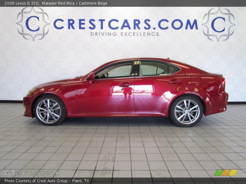 Matador Red Mica / Cashmere Beige 2008 Lexus IS 350