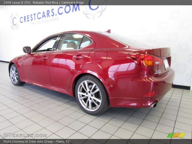 Matador Red Mica / Cashmere Beige 2008 Lexus IS 350