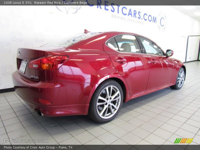 Matador Red Mica / Cashmere Beige 2008 Lexus IS 350