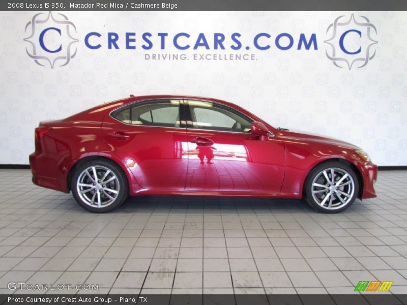 Matador Red Mica / Cashmere Beige 2008 Lexus IS 350