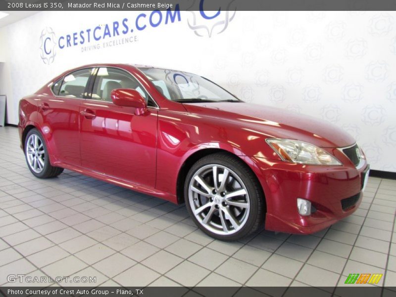 Matador Red Mica / Cashmere Beige 2008 Lexus IS 350