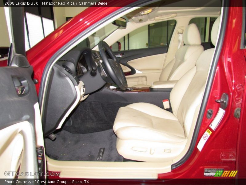 Matador Red Mica / Cashmere Beige 2008 Lexus IS 350