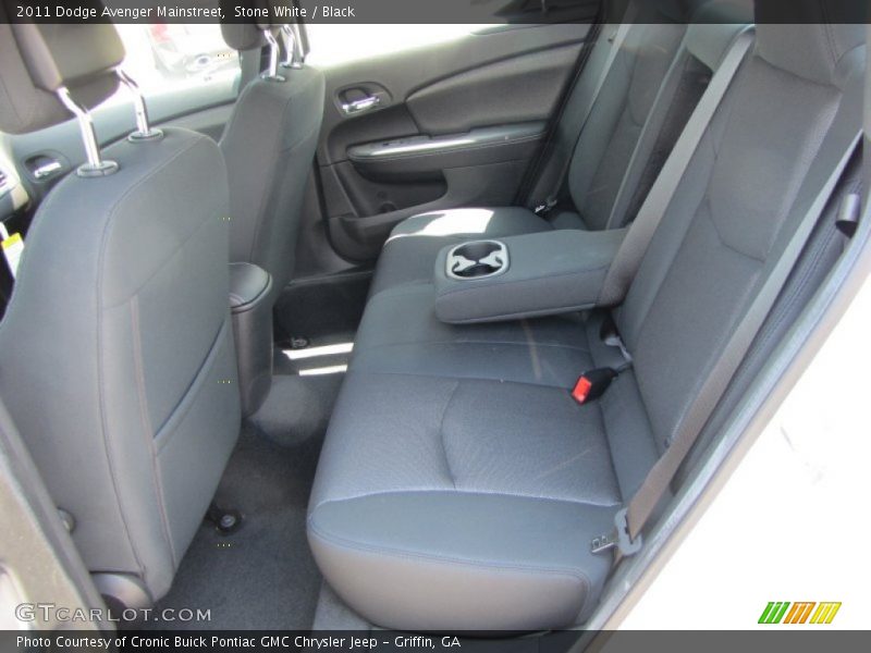 Stone White / Black 2011 Dodge Avenger Mainstreet