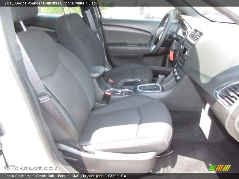 Stone White / Black 2011 Dodge Avenger Mainstreet