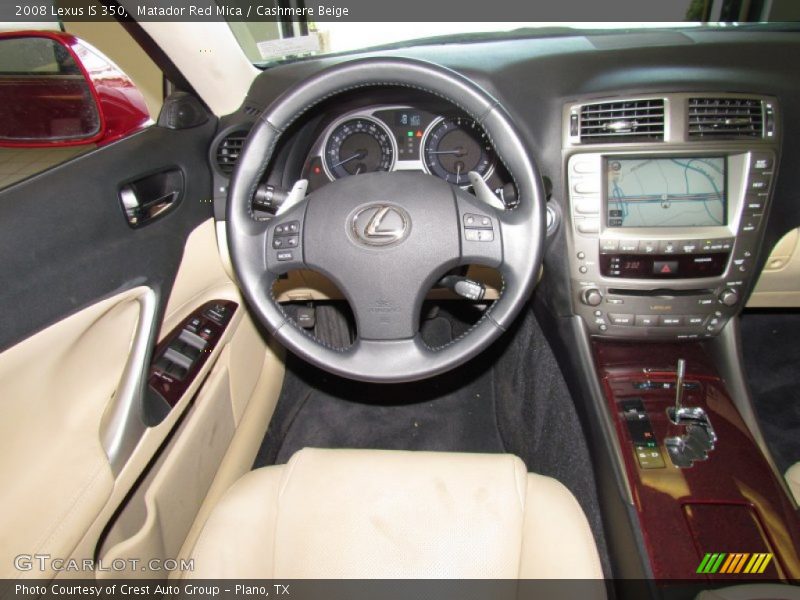 Matador Red Mica / Cashmere Beige 2008 Lexus IS 350