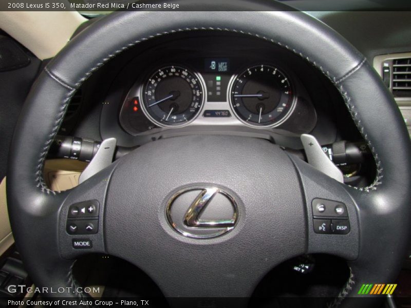 Matador Red Mica / Cashmere Beige 2008 Lexus IS 350