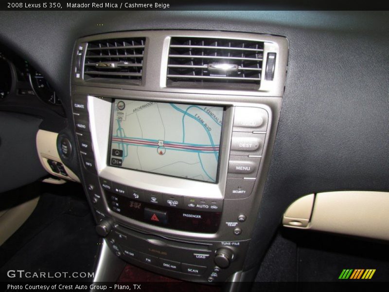 Matador Red Mica / Cashmere Beige 2008 Lexus IS 350