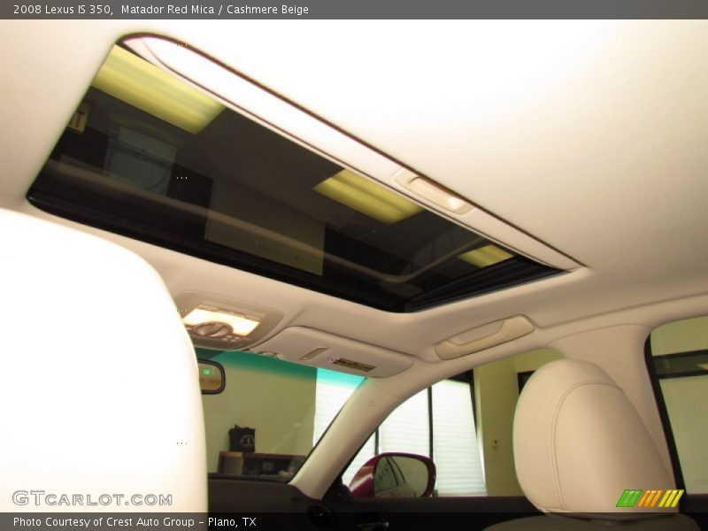 Matador Red Mica / Cashmere Beige 2008 Lexus IS 350