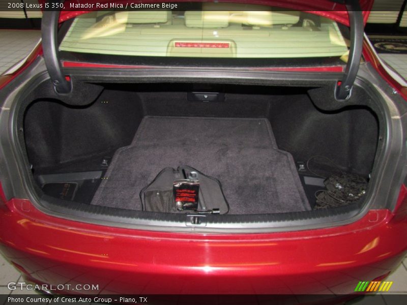 Matador Red Mica / Cashmere Beige 2008 Lexus IS 350