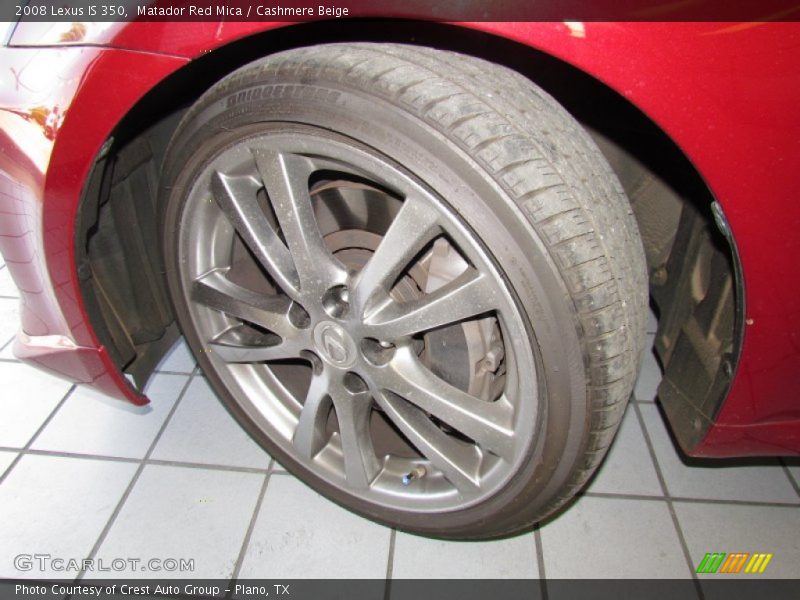 Matador Red Mica / Cashmere Beige 2008 Lexus IS 350
