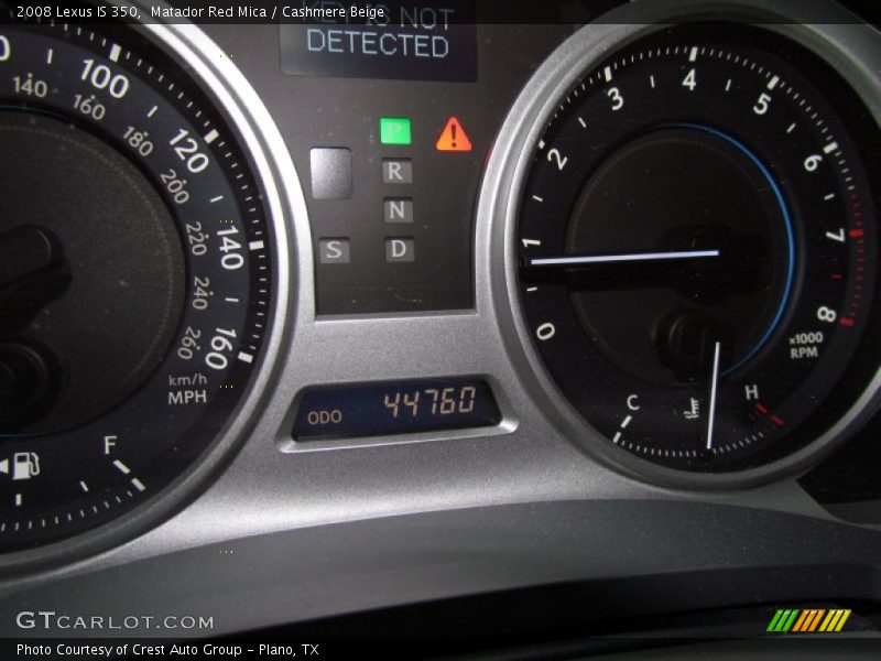 Matador Red Mica / Cashmere Beige 2008 Lexus IS 350