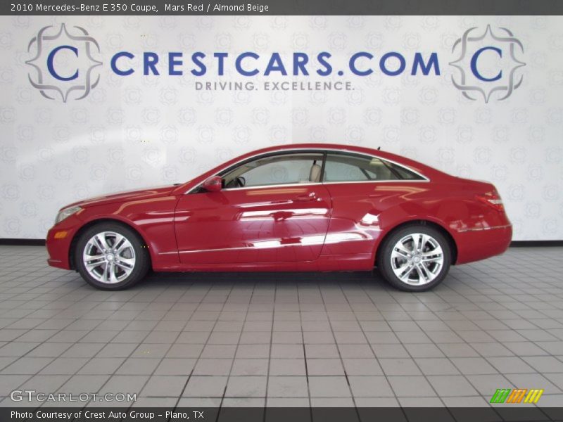 Mars Red / Almond Beige 2010 Mercedes-Benz E 350 Coupe