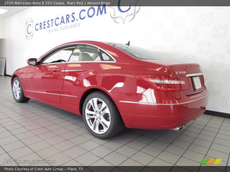 Mars Red / Almond Beige 2010 Mercedes-Benz E 350 Coupe