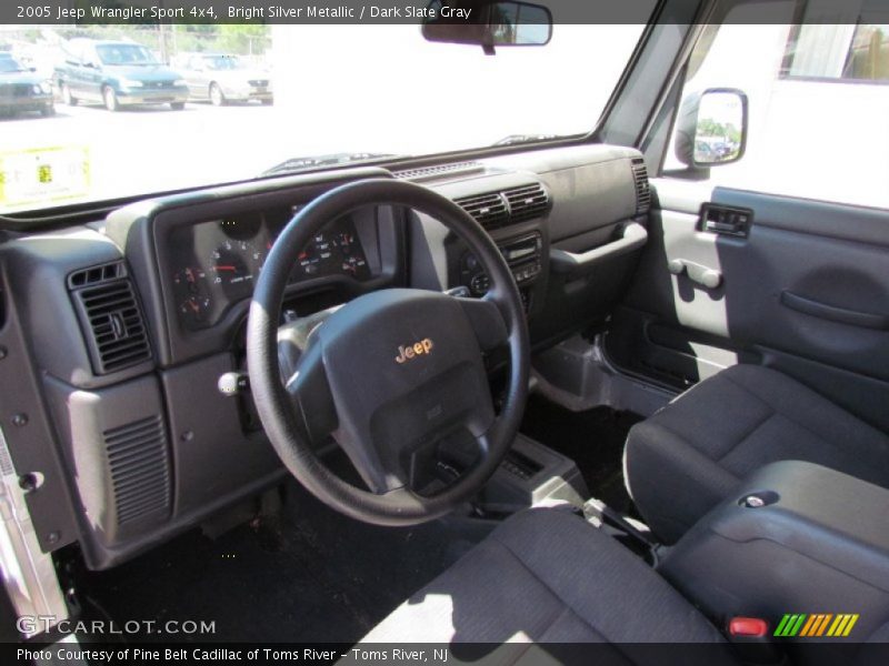 Bright Silver Metallic / Dark Slate Gray 2005 Jeep Wrangler Sport 4x4