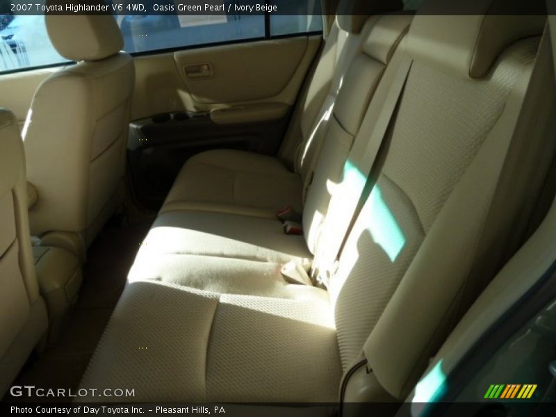 Oasis Green Pearl / Ivory Beige 2007 Toyota Highlander V6 4WD
