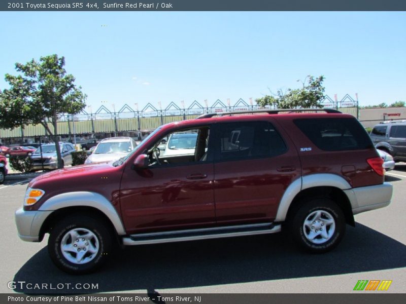 Sunfire Red Pearl / Oak 2001 Toyota Sequoia SR5 4x4