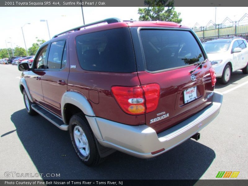 Sunfire Red Pearl / Oak 2001 Toyota Sequoia SR5 4x4