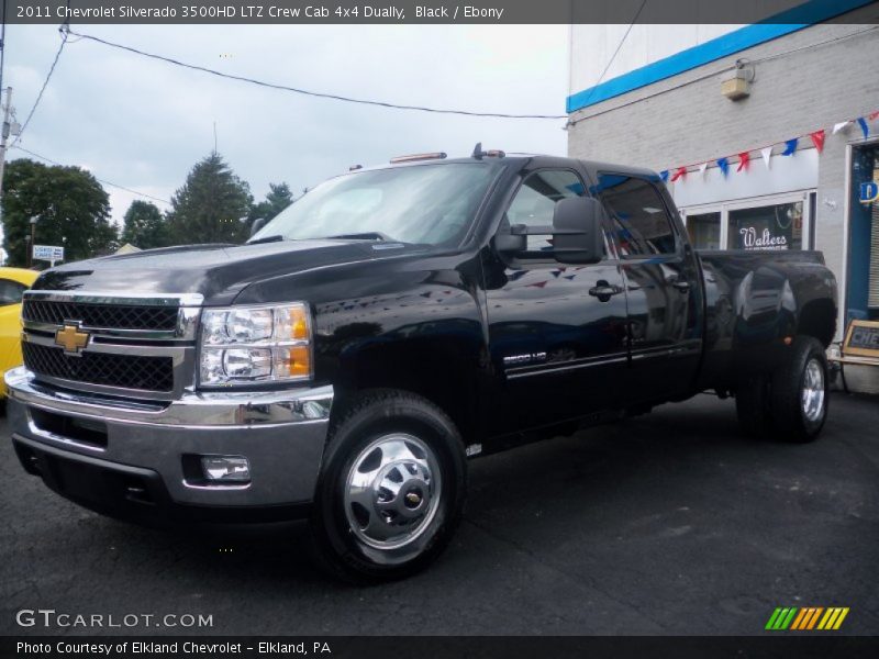 Black / Ebony 2011 Chevrolet Silverado 3500HD LTZ Crew Cab 4x4 Dually