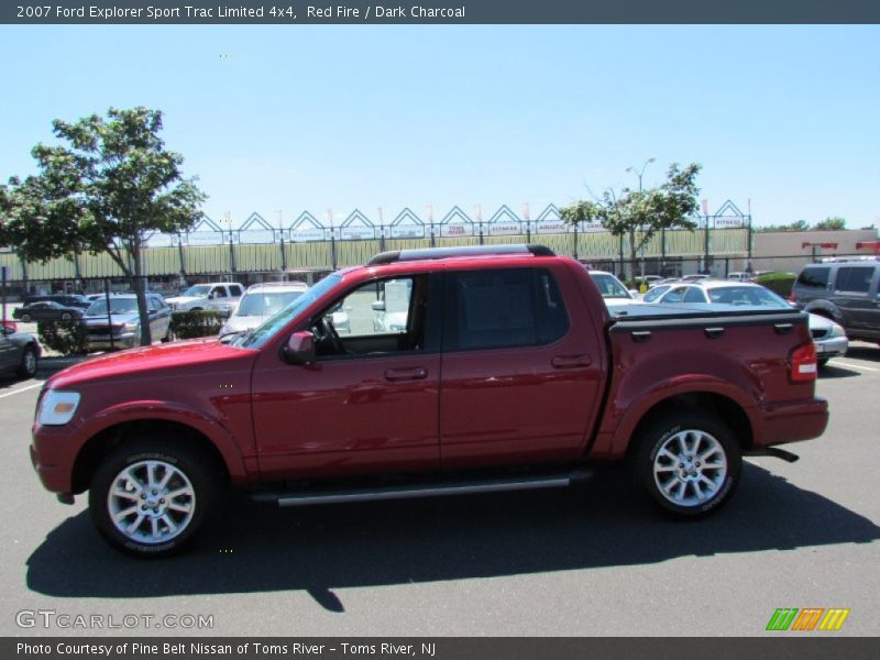 Red Fire / Dark Charcoal 2007 Ford Explorer Sport Trac Limited 4x4
