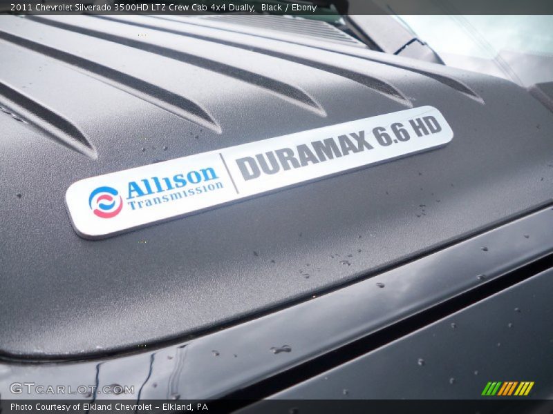 Black / Ebony 2011 Chevrolet Silverado 3500HD LTZ Crew Cab 4x4 Dually