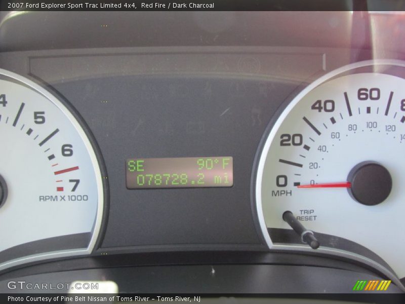 Red Fire / Dark Charcoal 2007 Ford Explorer Sport Trac Limited 4x4