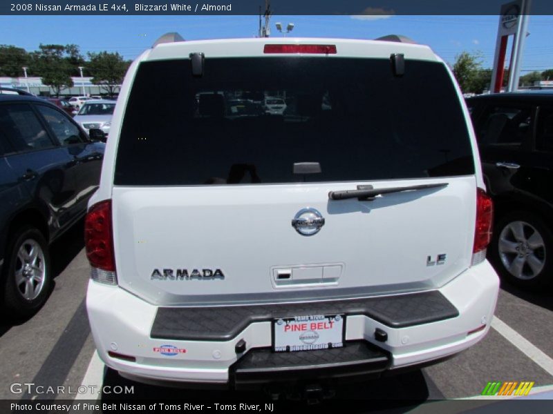 Blizzard White / Almond 2008 Nissan Armada LE 4x4