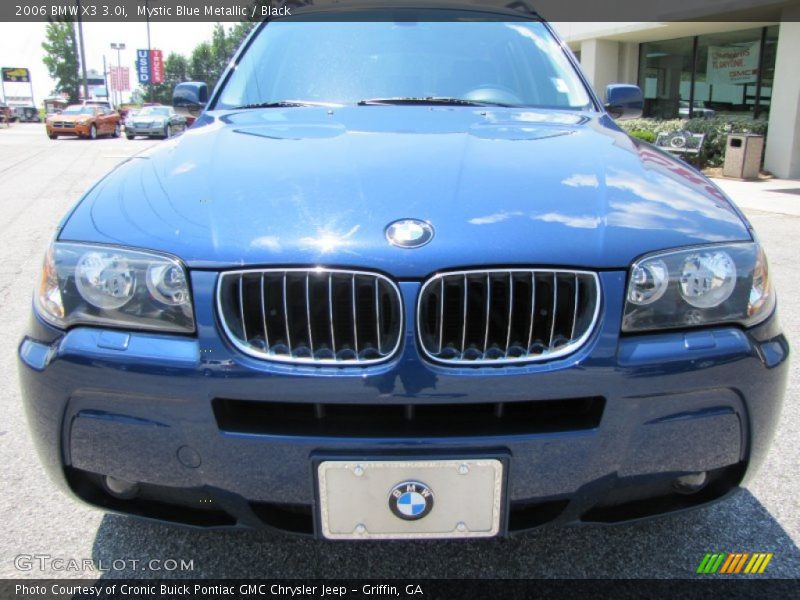 Mystic Blue Metallic / Black 2006 BMW X3 3.0i