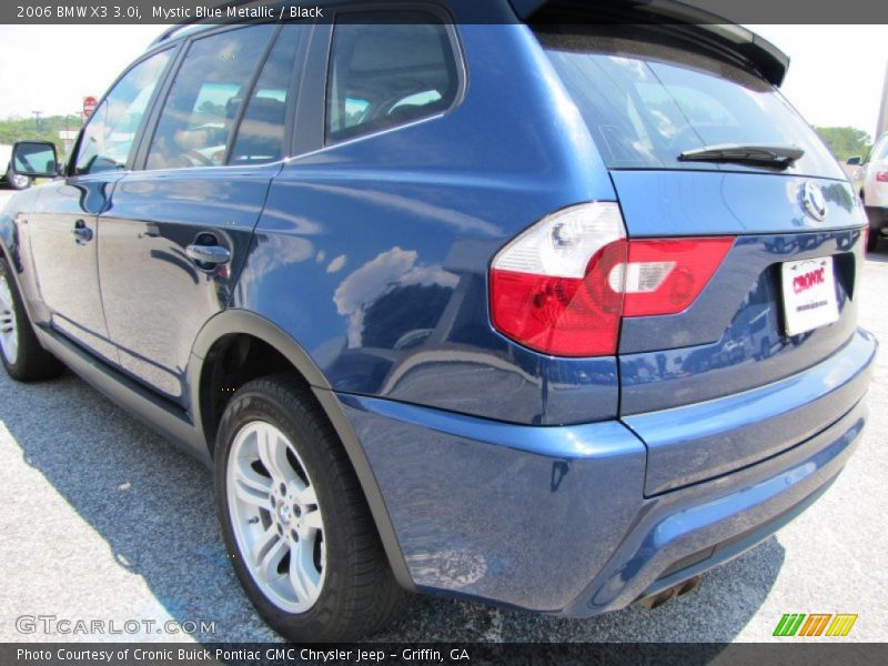 Mystic Blue Metallic / Black 2006 BMW X3 3.0i