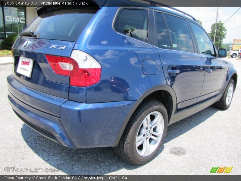 Mystic Blue Metallic / Black 2006 BMW X3 3.0i