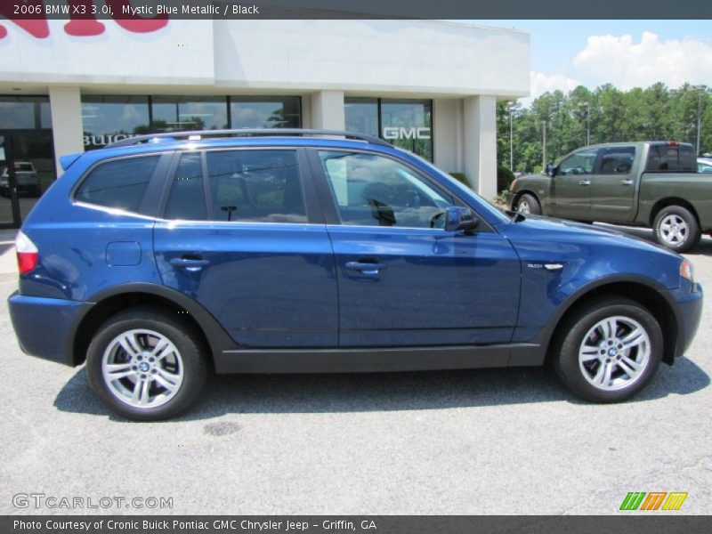 Mystic Blue Metallic / Black 2006 BMW X3 3.0i
