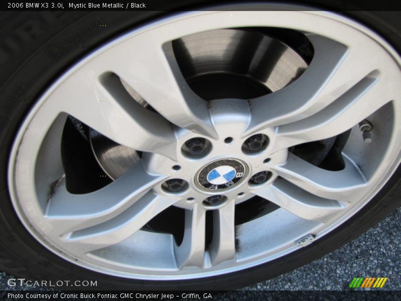 Mystic Blue Metallic / Black 2006 BMW X3 3.0i
