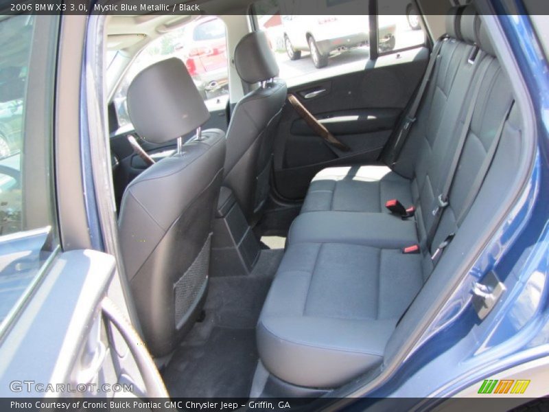 Mystic Blue Metallic / Black 2006 BMW X3 3.0i